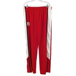 Nike Dri-Fit Red Snap Track Pants Mens XL Y2K‎ Basketball Athleisure Streetwear